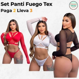 Set Panti Fuego Tex 4 en Malla Tex & Lycra Jabón